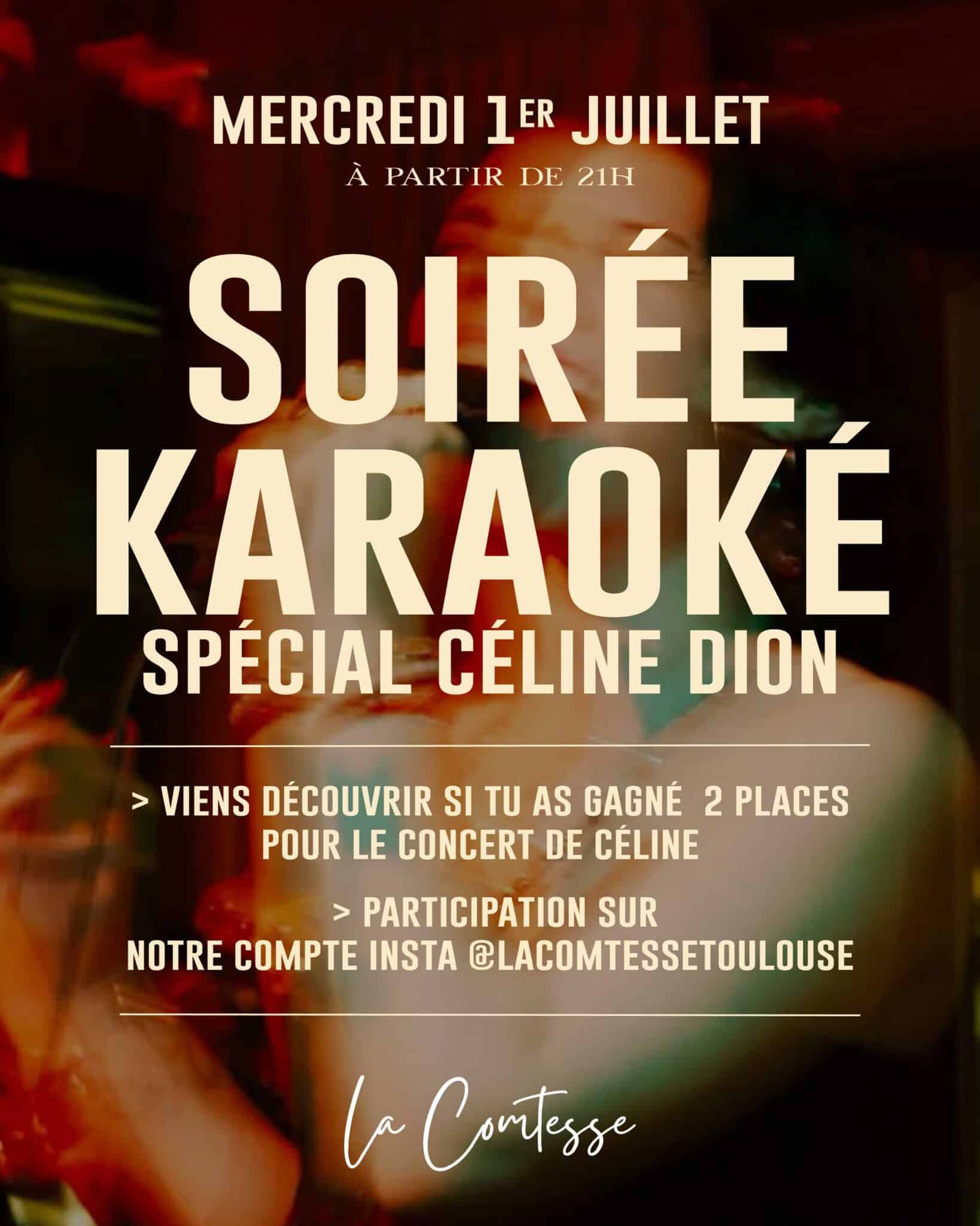 Soirée karaoké Céline La Comtesse